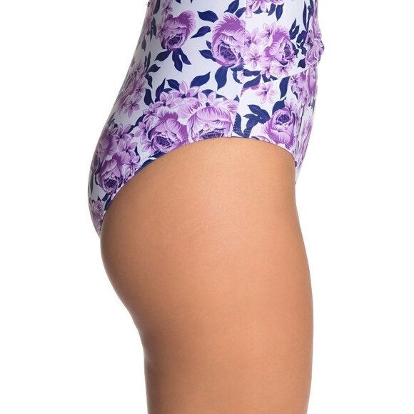 💕NICOLE MILLER💕 Pintuck Pleat One-Piece Swimsuit - Picture 4 of 10